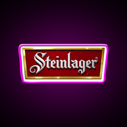 Steinlager Logo Beer Bar Decor Led Neon Sign Rgb Color - Neon sign mounted on wall in room