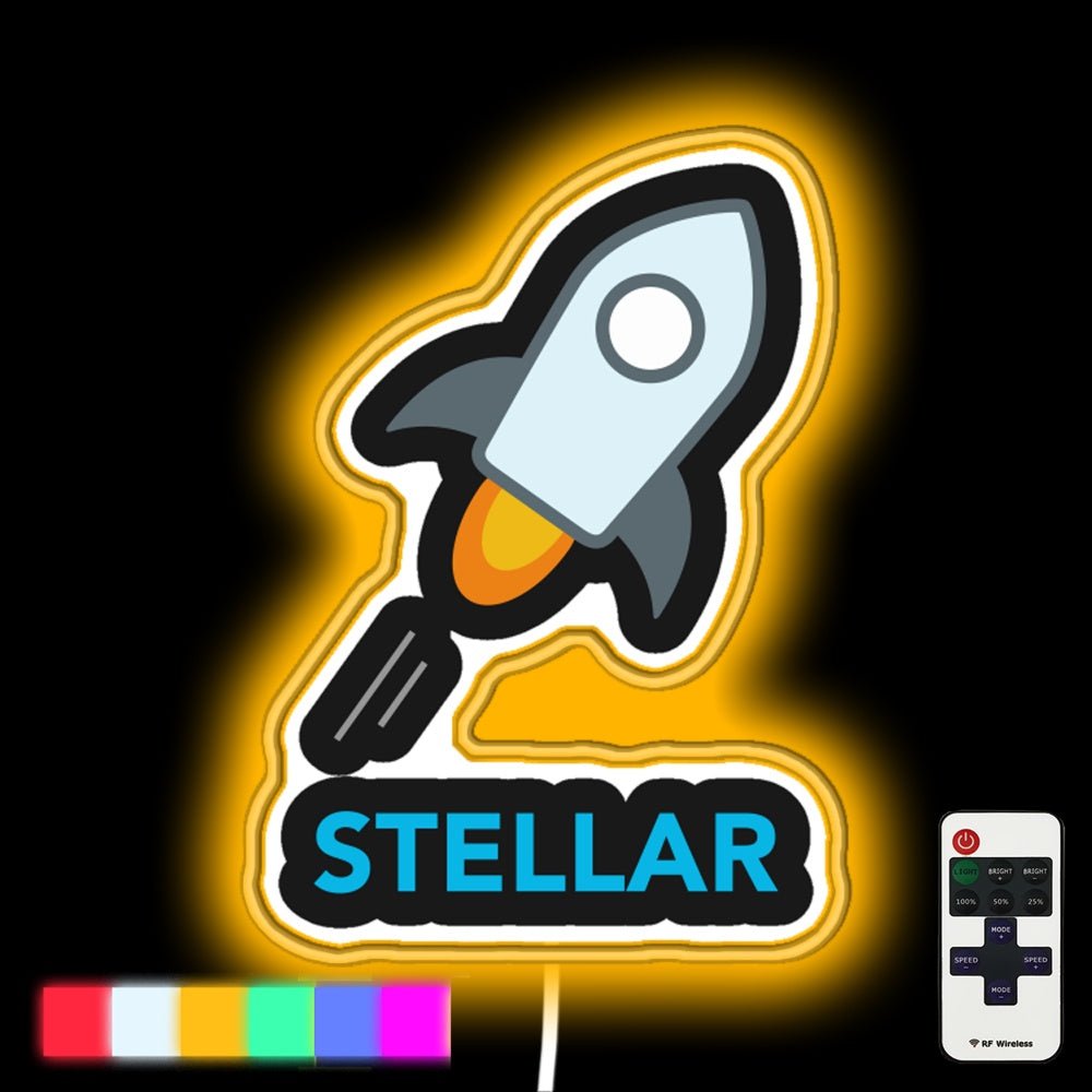 Stellar Lumens Crypto Coin Led Neon Sign - Shineneon