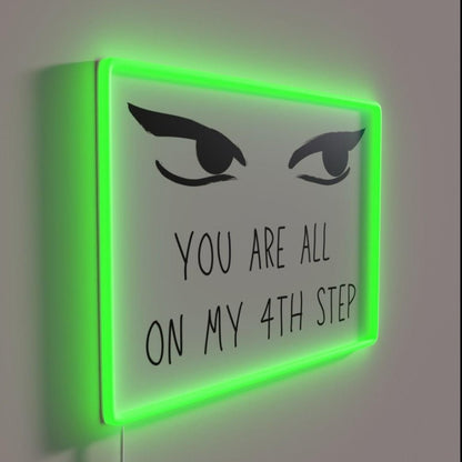 Step 4 Funny Aa Humour Rgb Led Neon Sign - Shineneon