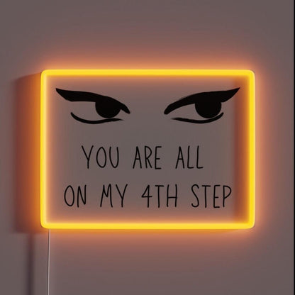 Step 4 Funny Aa Humour Rgb Led Neon Sign - Shineneon