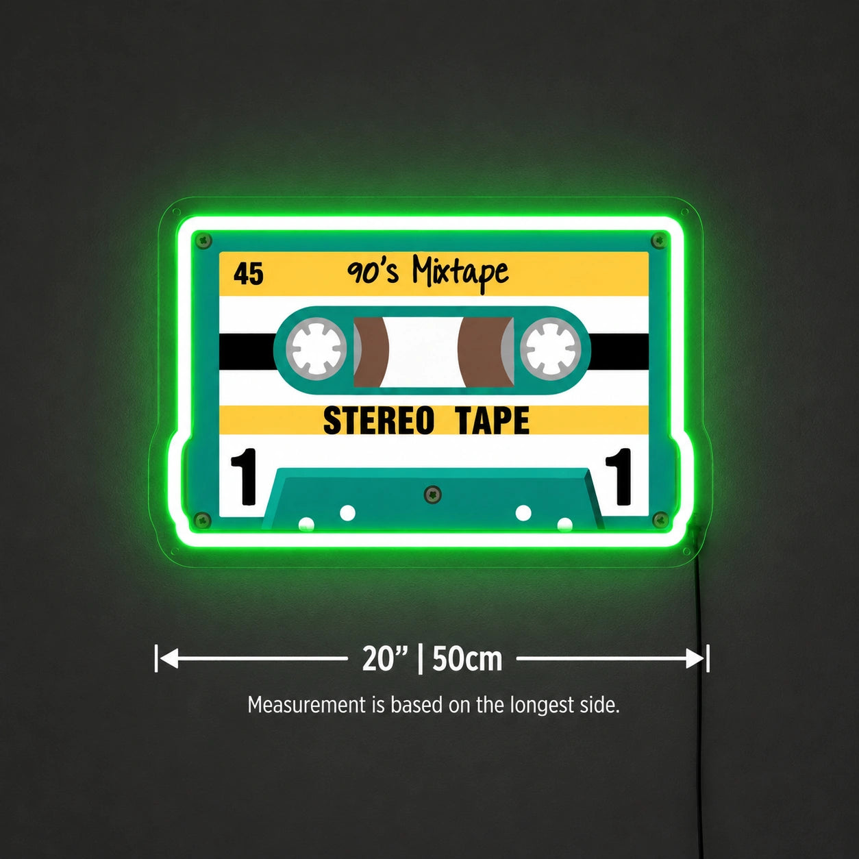Stereo Tape Neon Sign LED Neon Sign size image