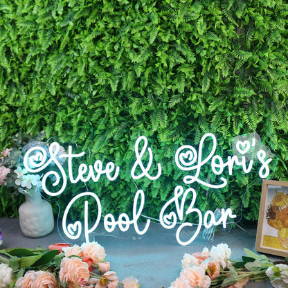 Steve And Loris Pool Bar Blue Led Neon Sign | Shineneon
