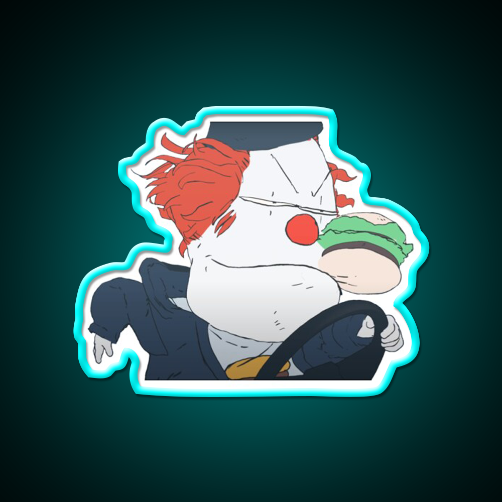 Steve Burger Fast Food Led Neon Sign For Burger Place Rgb Color