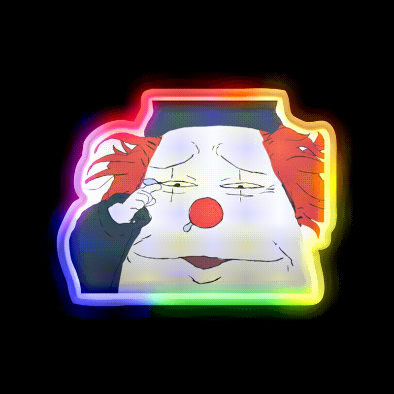 Steve Cry Fast Food Led Neon Sign For Burger Place Rgb Color