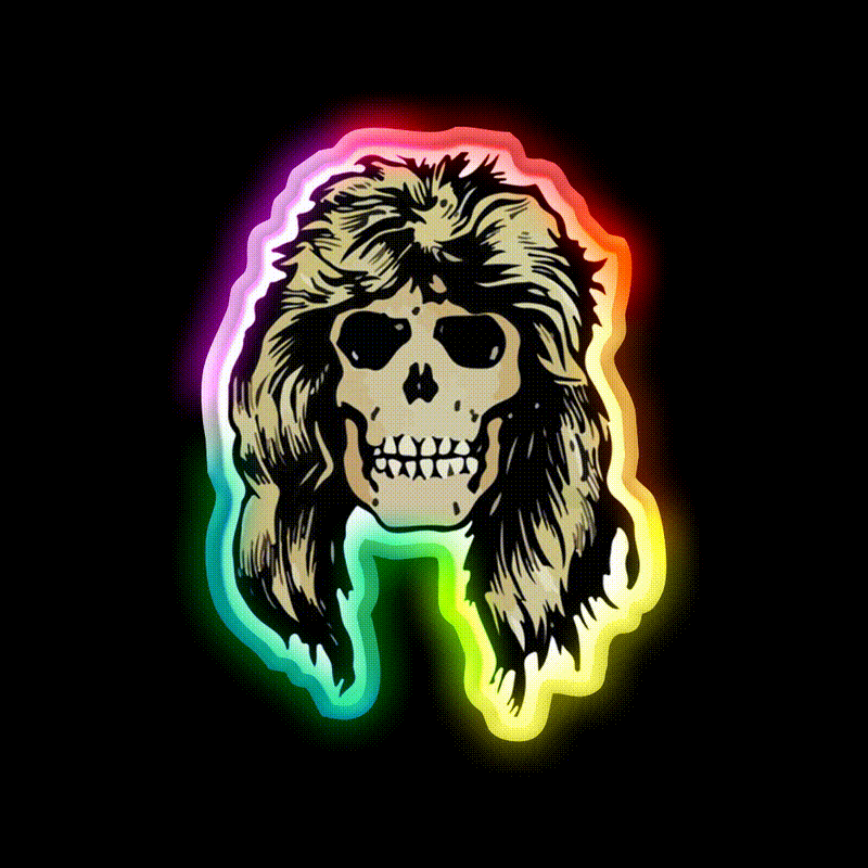Steven Guns N Roses Welcome Led Neon Sign Open Sign Rgb Color - LED neon sign close-up detail
