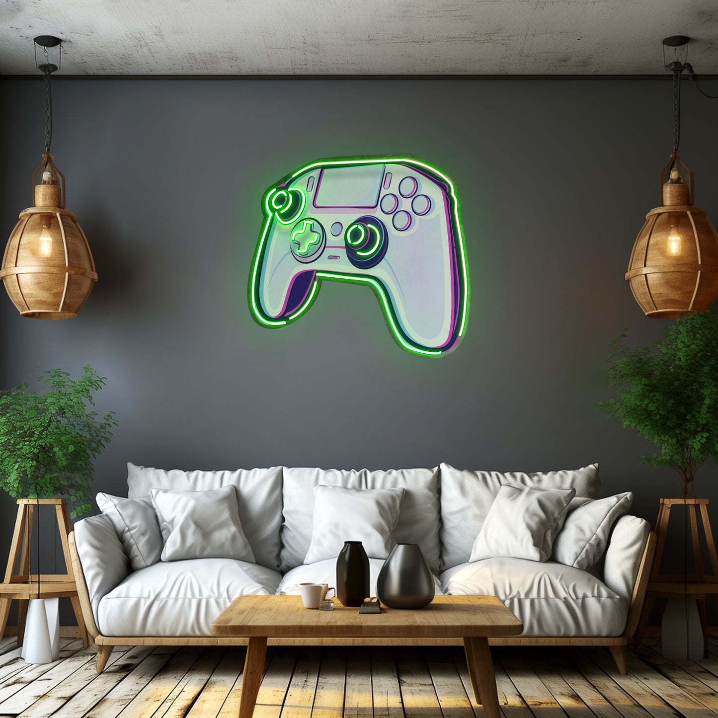 Stick Controller Cartoon Led Neon Sign Light Custom Led Signs