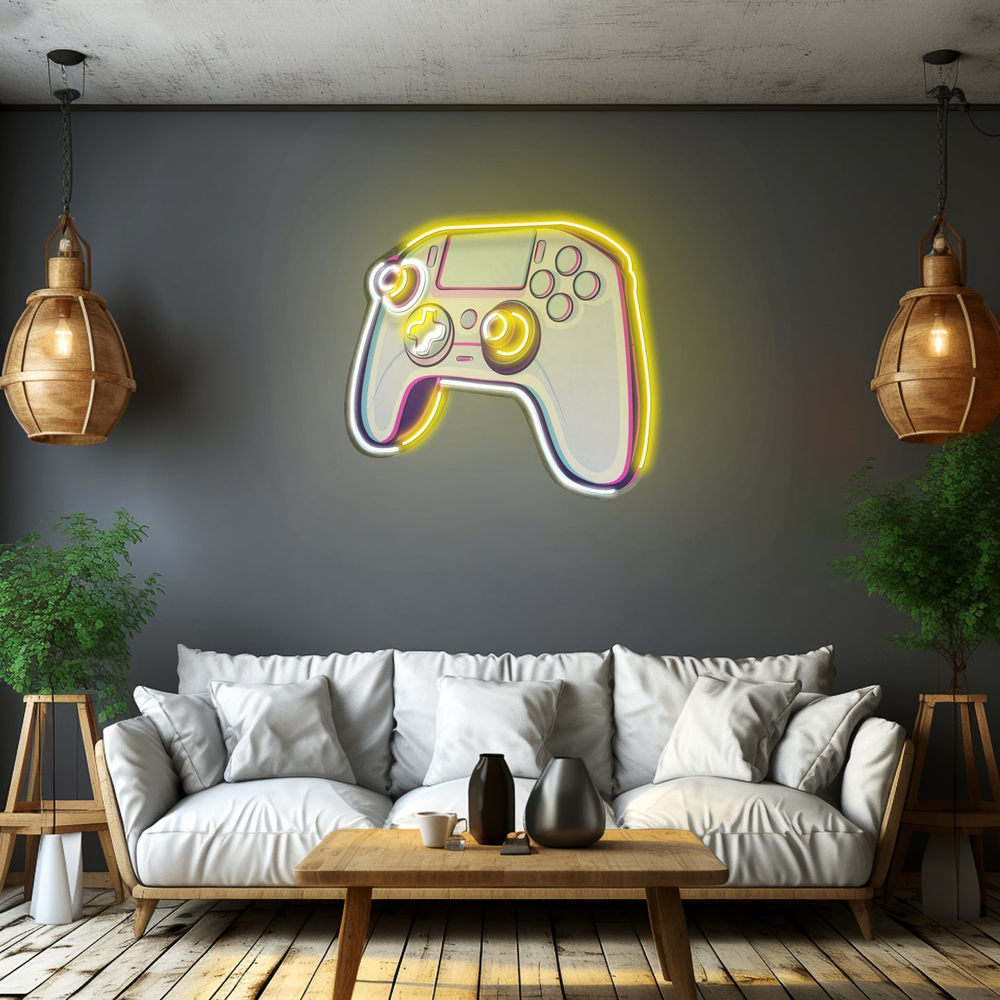 Stick Controller Cartoon Led Neon Sign Light Custom Led Signs