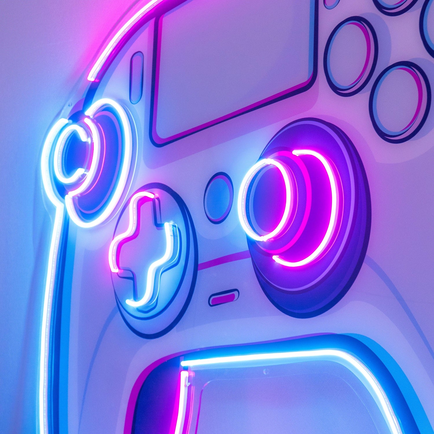 Stick Controller Purple-Blue Uv Printed Led Neon Sign For Gaming Room Holiday Decor | Shineneon