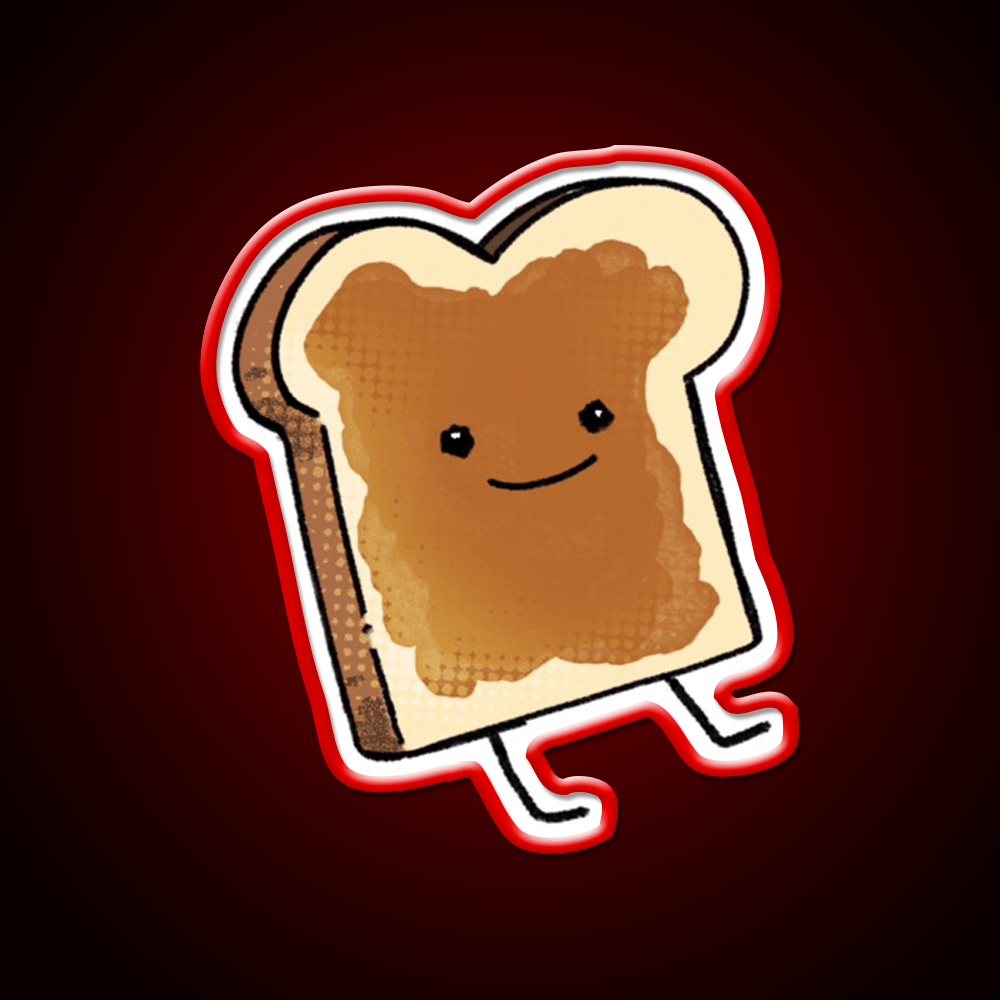 Stiker Peanut Butter Snack Food Led Neon Sign Rgb Color - Shineneon