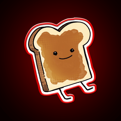 Stiker Peanut Butter Snack Food Led Neon Sign Rgb Color - Shineneon