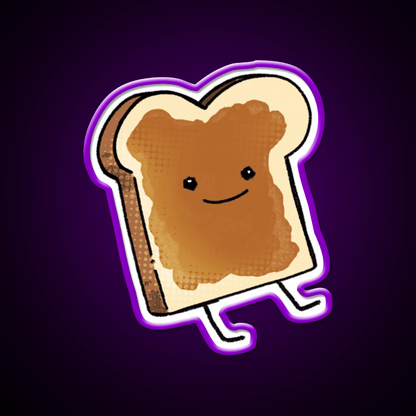 Stiker Peanut Butter Snack Food Led Neon Sign Rgb Color - Shineneon