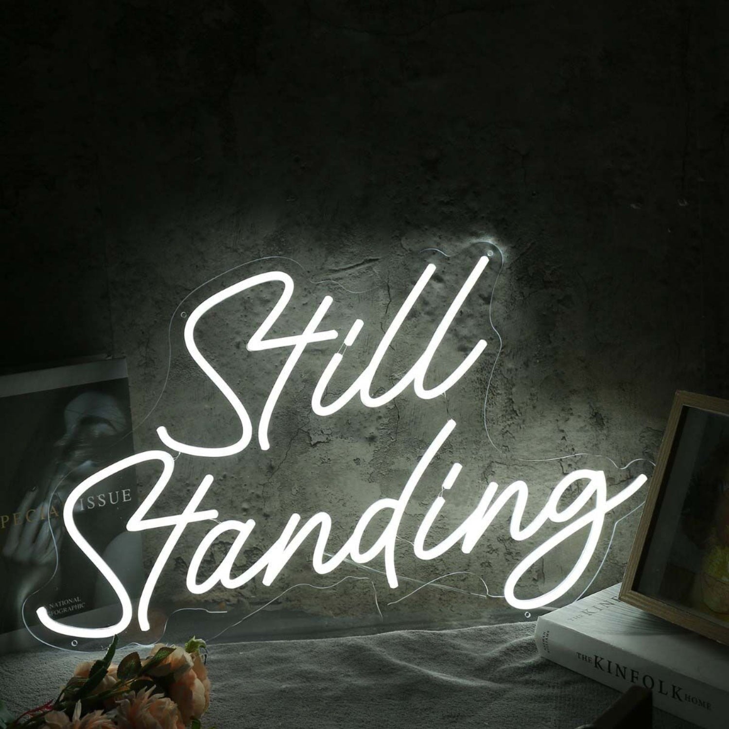 Still Standing White Led Neon Sign - Shineneon