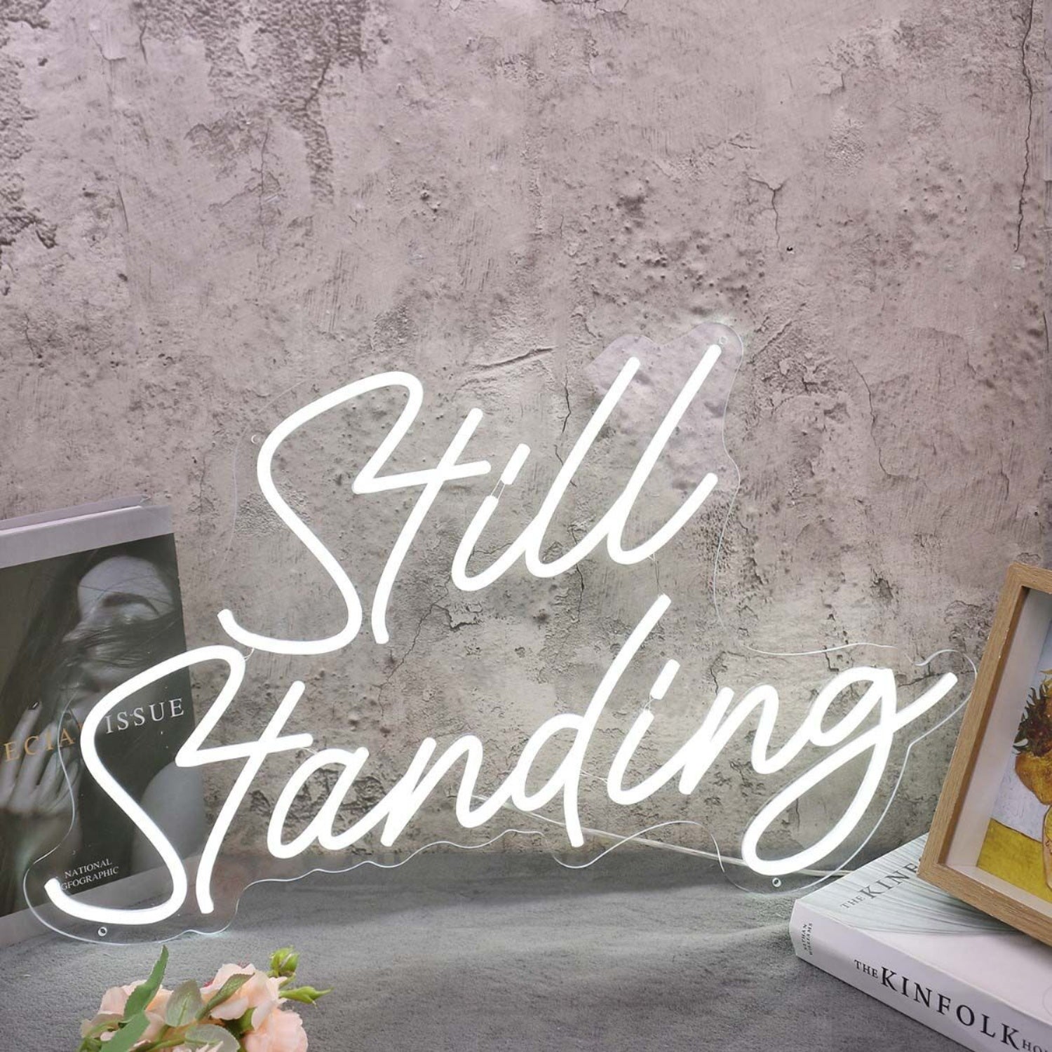 Still Standing White Led Neon Sign - Shineneon