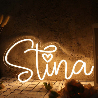 Stina Yellow Led Neon Sign - Shineneon