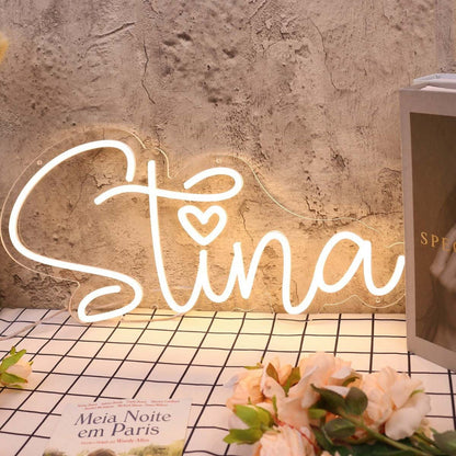 Stina Yellow Led Neon Sign - Shineneon