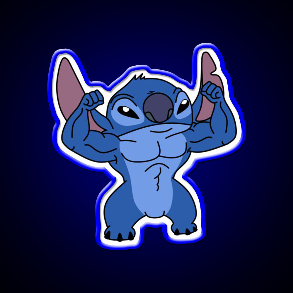 Stitch Gym Fitness Led Neon Sign Rgb Color