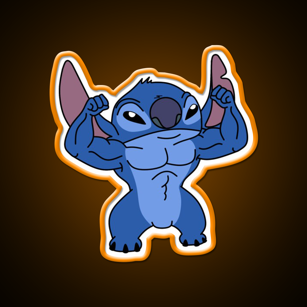 Stitch Gym Fitness Led Neon Sign Rgb Color