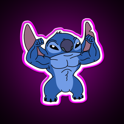 Stitch Gym Fitness Led Neon Sign Rgb Color