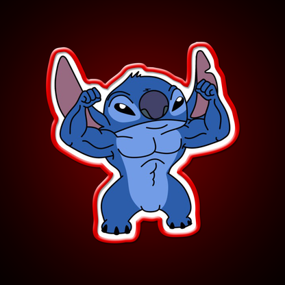 Stitch Gym Fitness Led Neon Sign Rgb Color