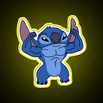 Stitch Gym Fitness Led Neon Sign Rgb Color