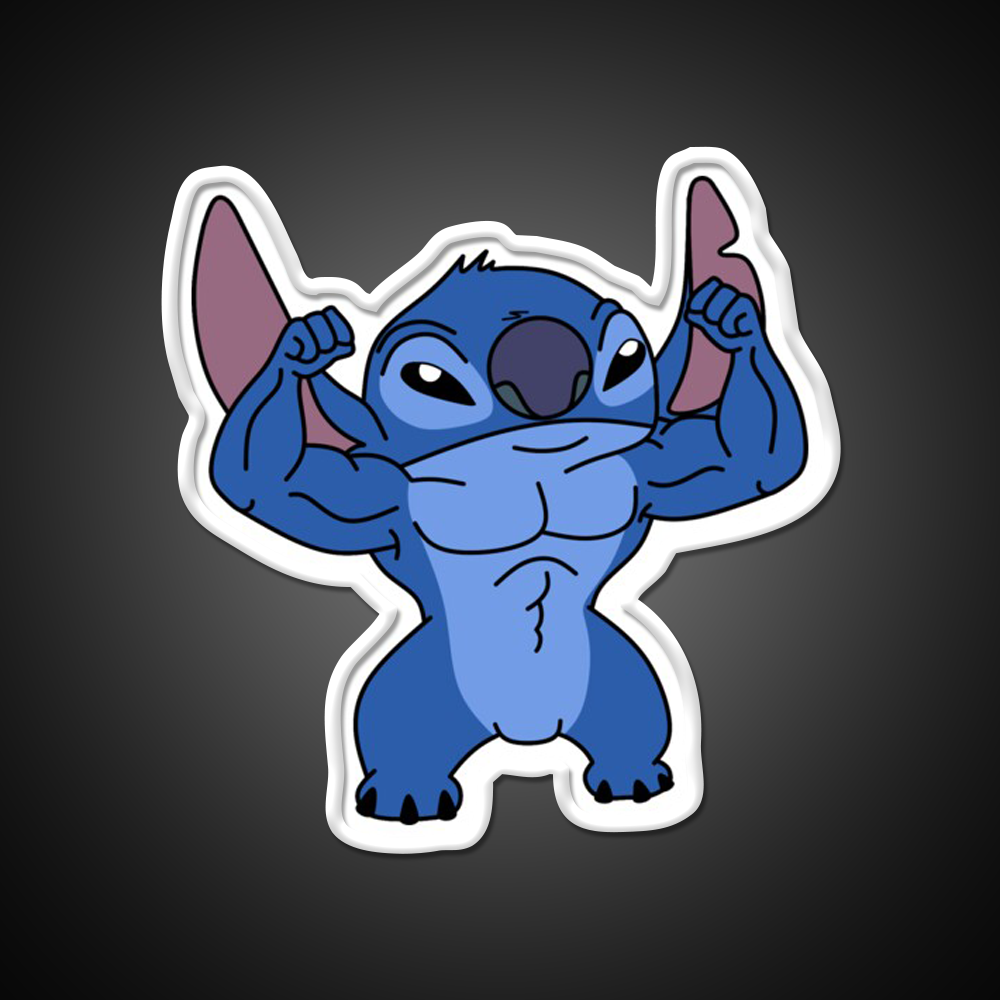 Stitch Gym Fitness Led Neon Sign Rgb Color