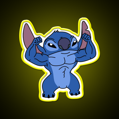 Stitch Gym Fitness Led Neon Sign Rgb Color