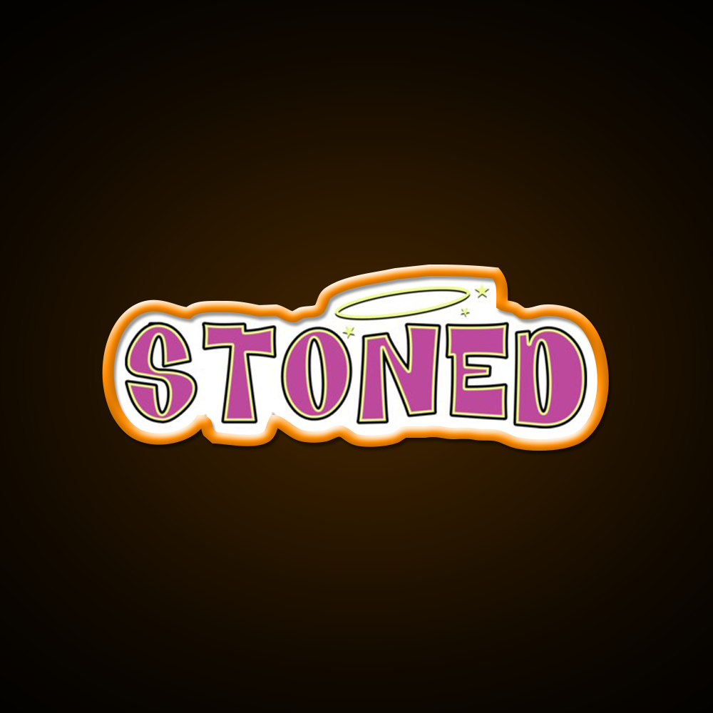 Stoned Bratz Vibes Hemp Inspired Green Leaf Led Neon Sign Rgb Color - LED neon sign view 6