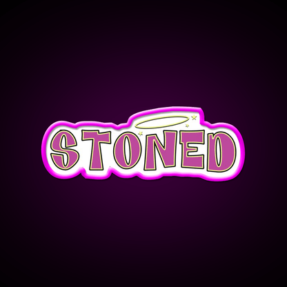 Stoned Bratz Vibes Hemp Inspired Green Leaf Led Neon Sign Rgb Color - Shineneon