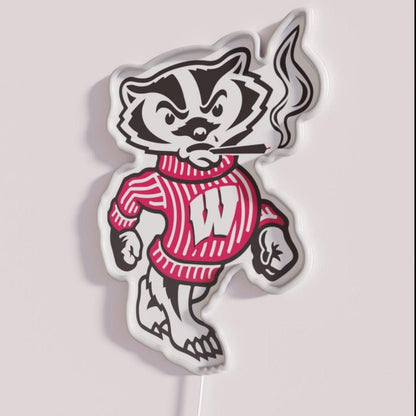 Stoned Bucky Badger Rgb Led Neon Sign - Shineneon