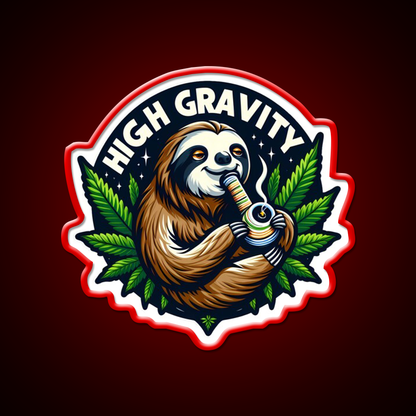 Stoned Sloth Hemp Inspired Green Leaf Led Neon Sign Rgb Color - LED neon sign view 10