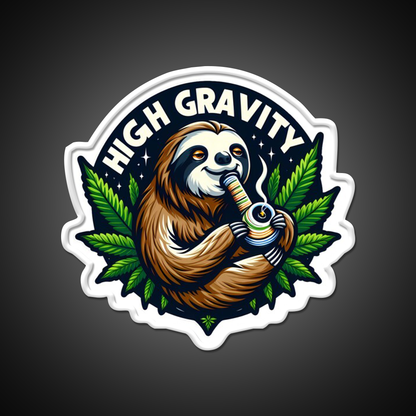 Stoned Sloth Hemp Inspired Green Leaf Led Neon Sign Rgb Color - LED neon sign view 11