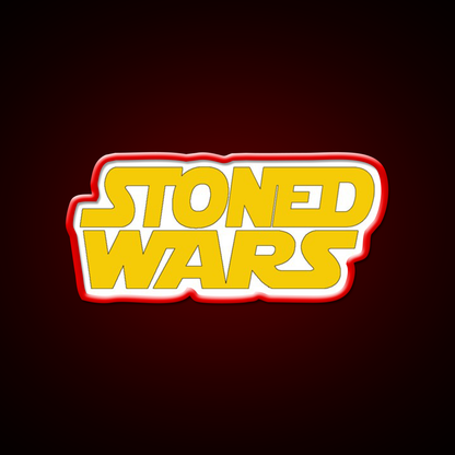 Stoned Wars Hemp Inspired Green Leaf Led Neon Sign Rgb Color - LED neon sign view 10