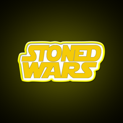 Stoned Wars Hemp Inspired Green Leaf Led Neon Sign Rgb Color - LED neon sign view 7