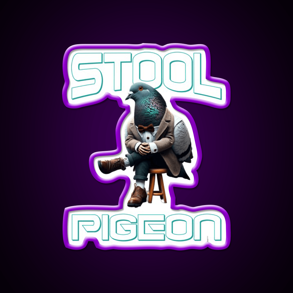 Stool Pigeon Man Cave Bar Led Neon Sign - Shineneon