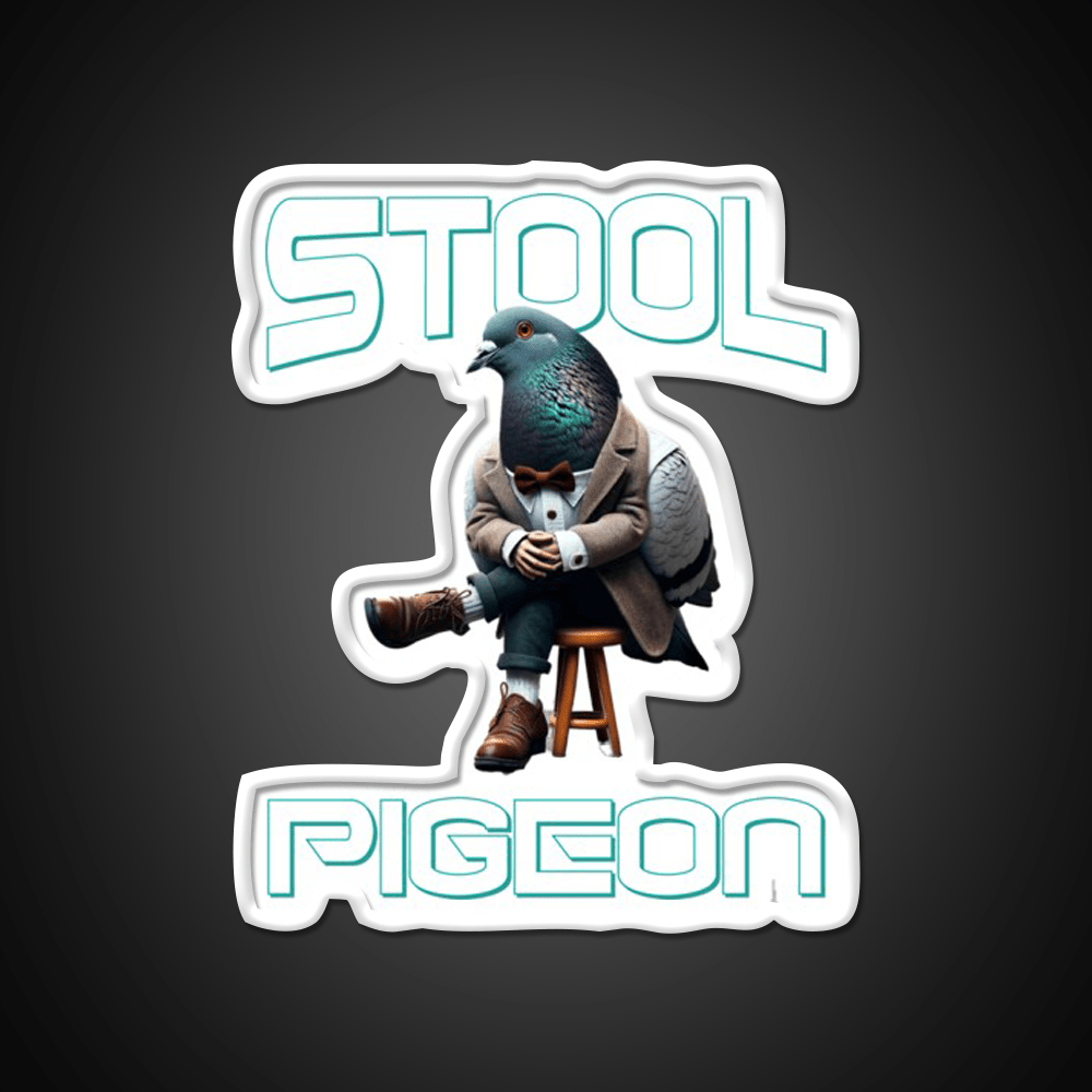 Stool Pigeon Man Cave Bar Led Neon Sign - Shineneon