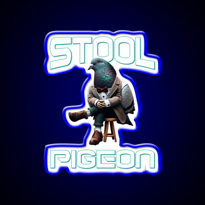 Stool Pigeon Man Cave Bar Led Neon Sign