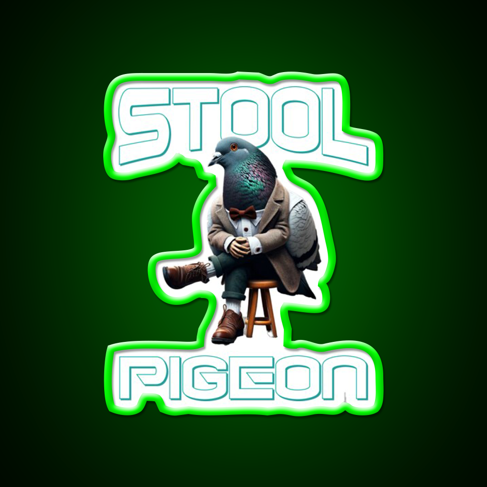 Stool Pigeon Man Cave Bar Led Neon Sign