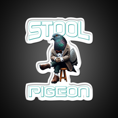 Stool Pigeon Man Cave Bar Led Neon Sign