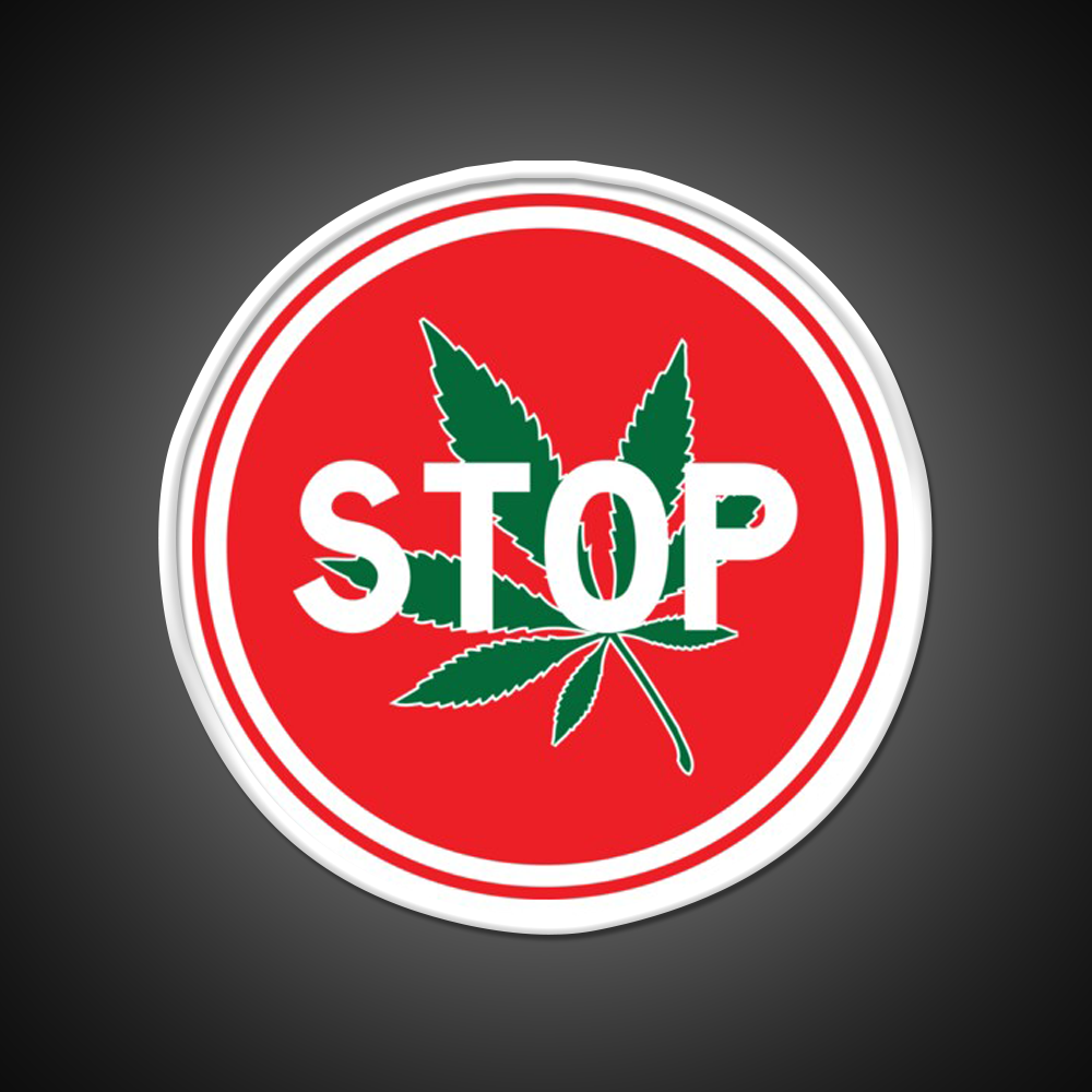 Stop Hemp Inspired Green Leaf Led Neon Sign Rgb Color - LED neon sign view 11