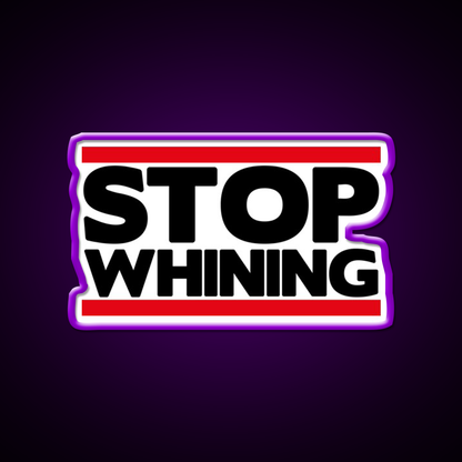 Stop Whining Gym Fitness Led Neon Sign Rgb Color - LED neon sign view 9