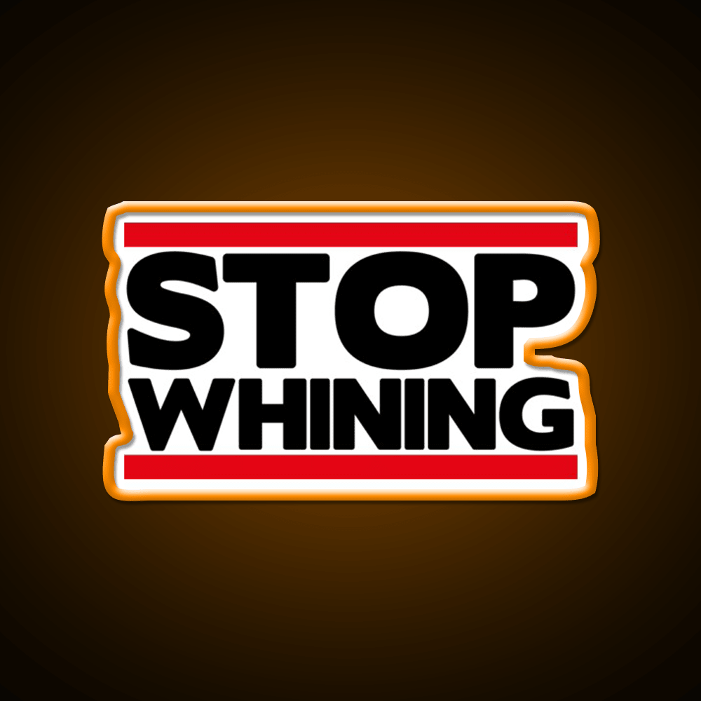 Stop Whining Gym Fitness Led Neon Sign Rgb Color - Shineneon