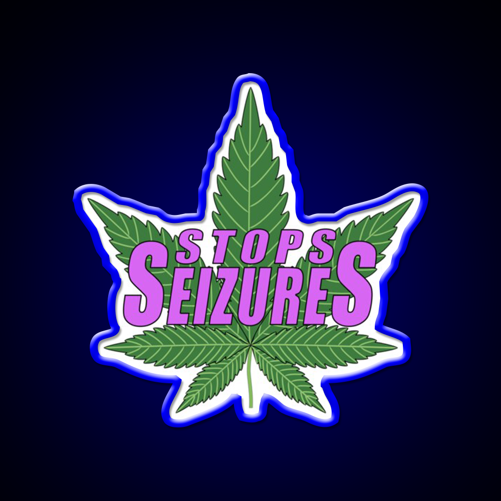 Stops Seizures Hemp Inspired Green Leaf Led Neon Sign Rgb Color - LED neon sign view 5