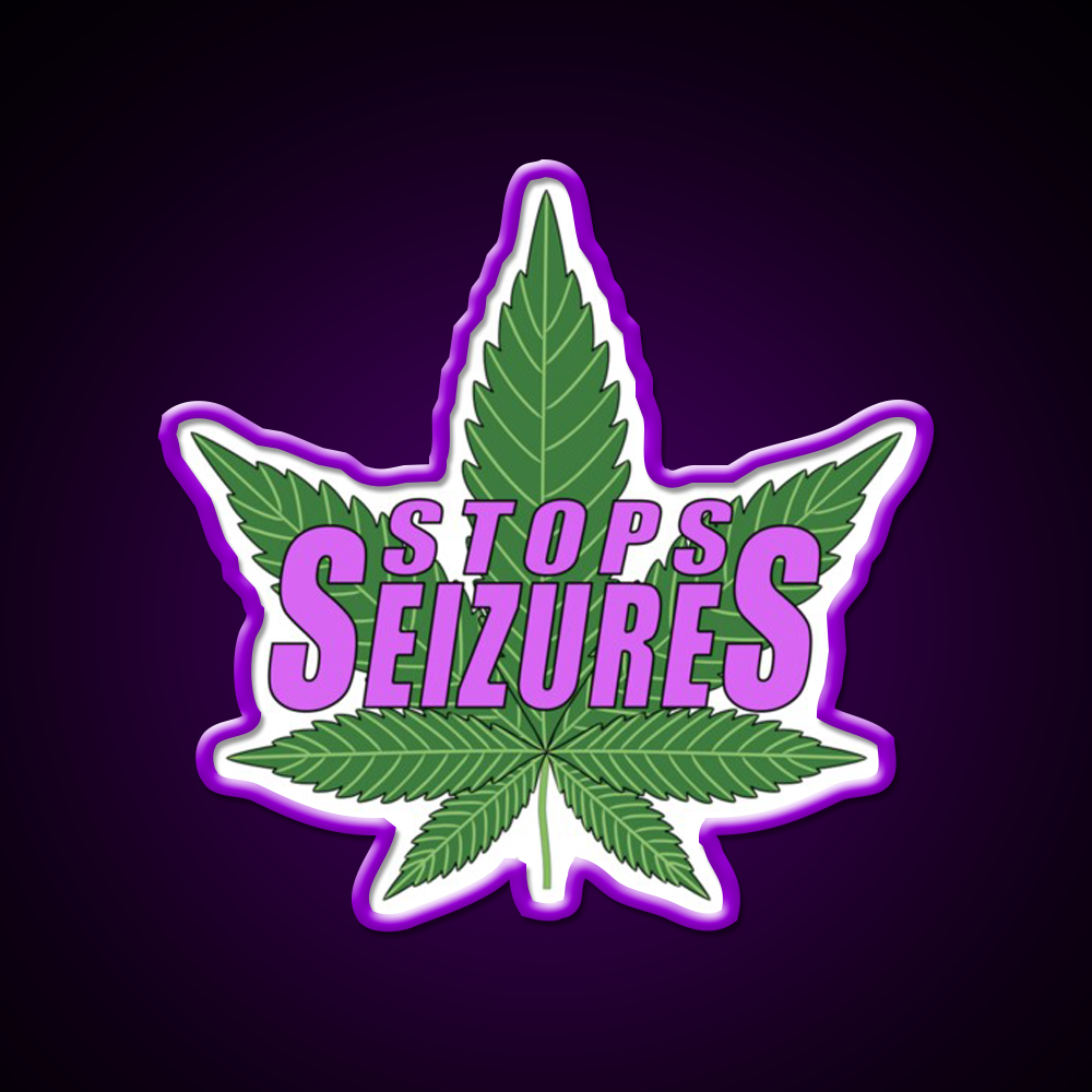 Stops Seizures Hemp Inspired Green Leaf Led Neon Sign Rgb Color - LED neon sign view 9