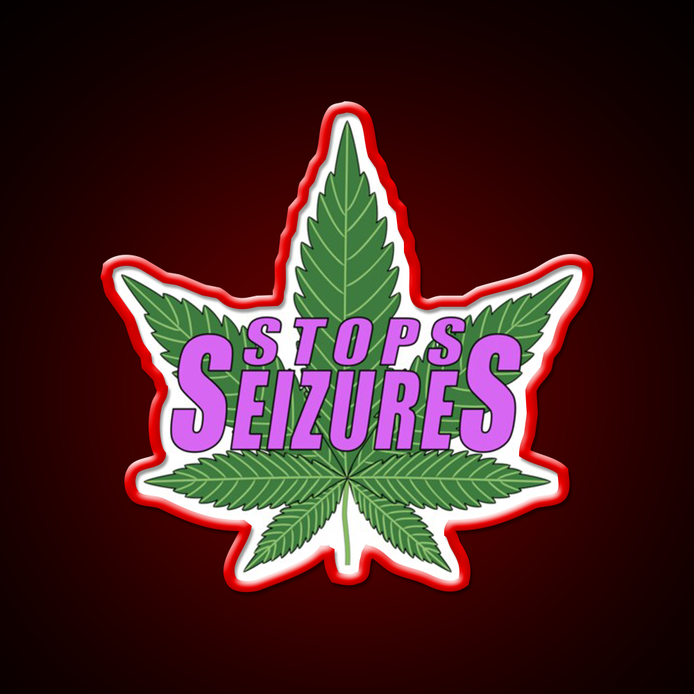 Stops Seizures Hemp Inspired Green Leaf Led Neon Sign Rgb Color - LED neon sign view 10