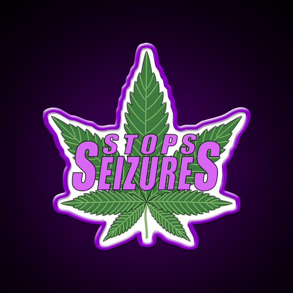 Stops Seizures Hemp Inspired Green Leaf Led Neon Sign Rgb Color - Shineneon