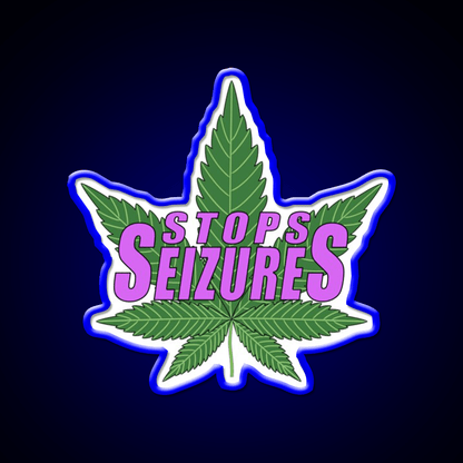 Stops Seizures Hemp Inspired Green Leaf Led Neon Sign Rgb Color - Shineneon