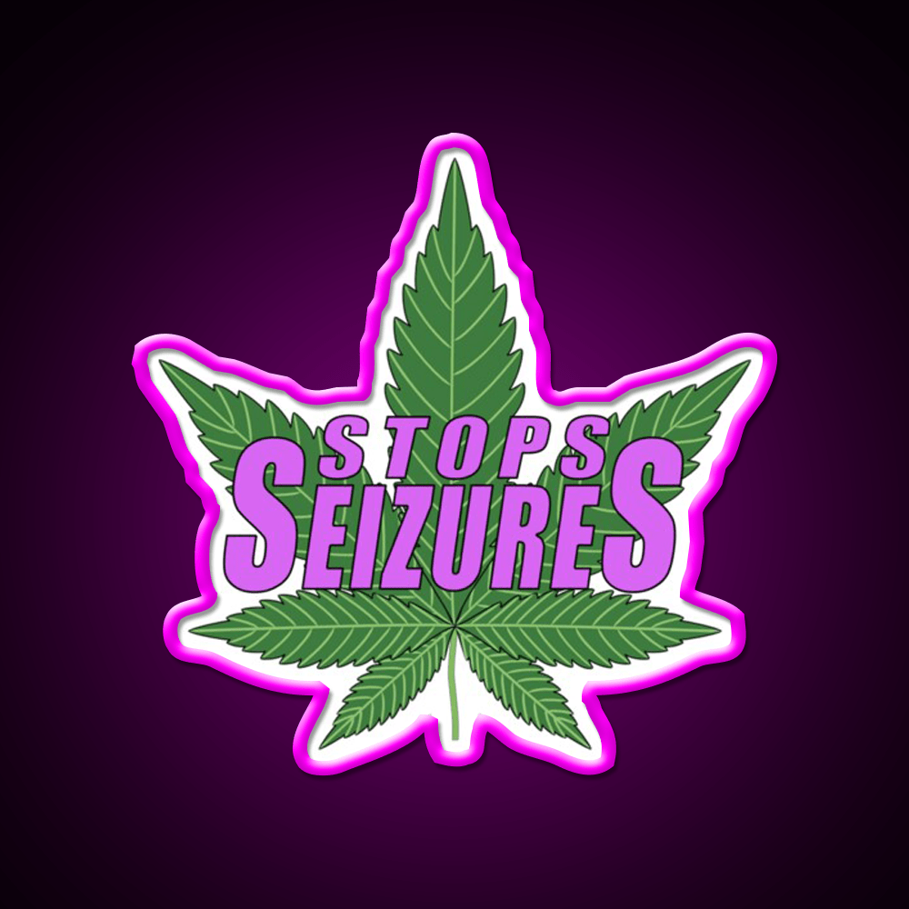 Stops Seizures Hemp Inspired Green Leaf Led Neon Sign Rgb Color - Shineneon