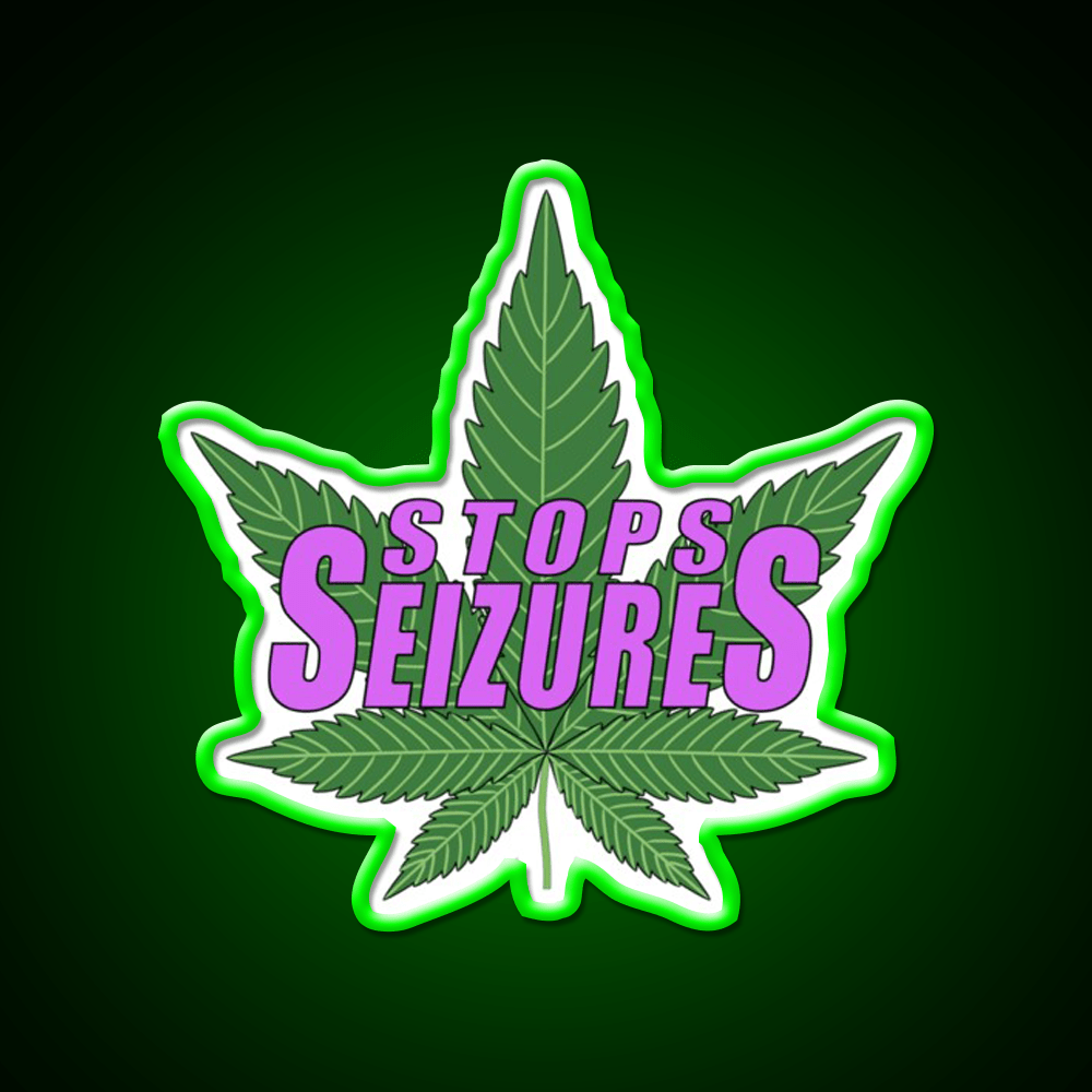 Stops Seizures Hemp Inspired Green Leaf Led Neon Sign Rgb Color - Shineneon