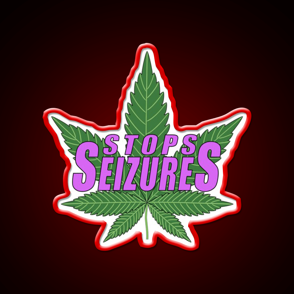 Stops Seizures Hemp Inspired Green Leaf Led Neon Sign Rgb Color - Shineneon