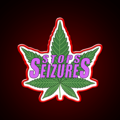 Stops Seizures Hemp Inspired Green Leaf Led Neon Sign Rgb Color - Shineneon